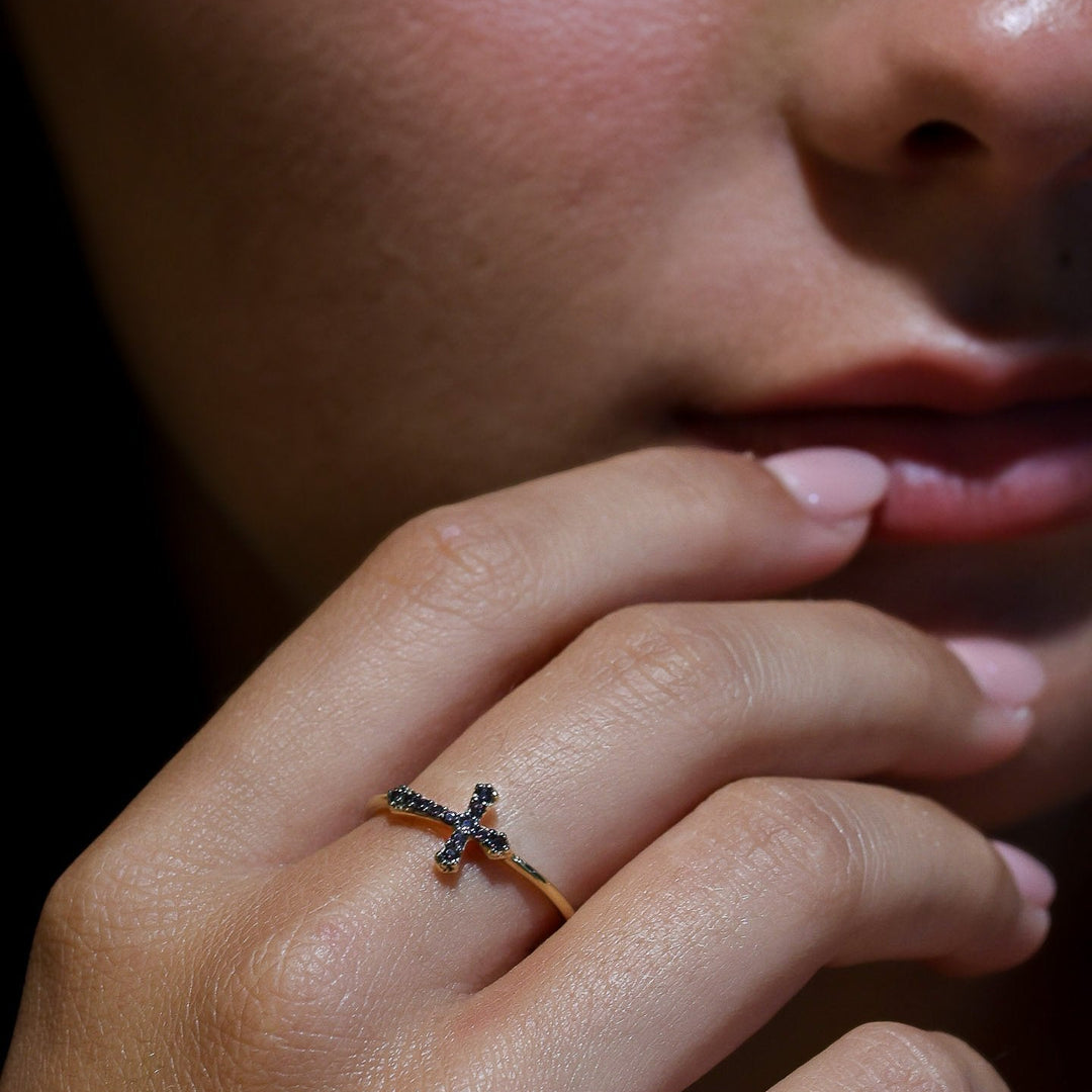 BAGUE BAROQUE OR JAUNE
