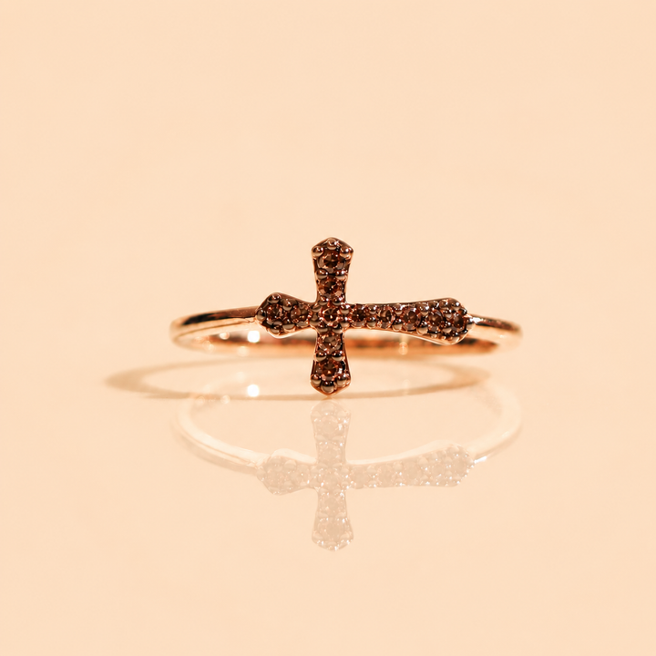 BAGUE BAROQUE OR ROSE