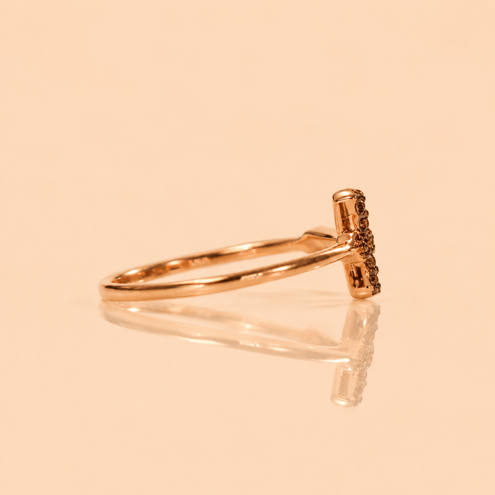 BAGUE BAROQUE OR ROSE