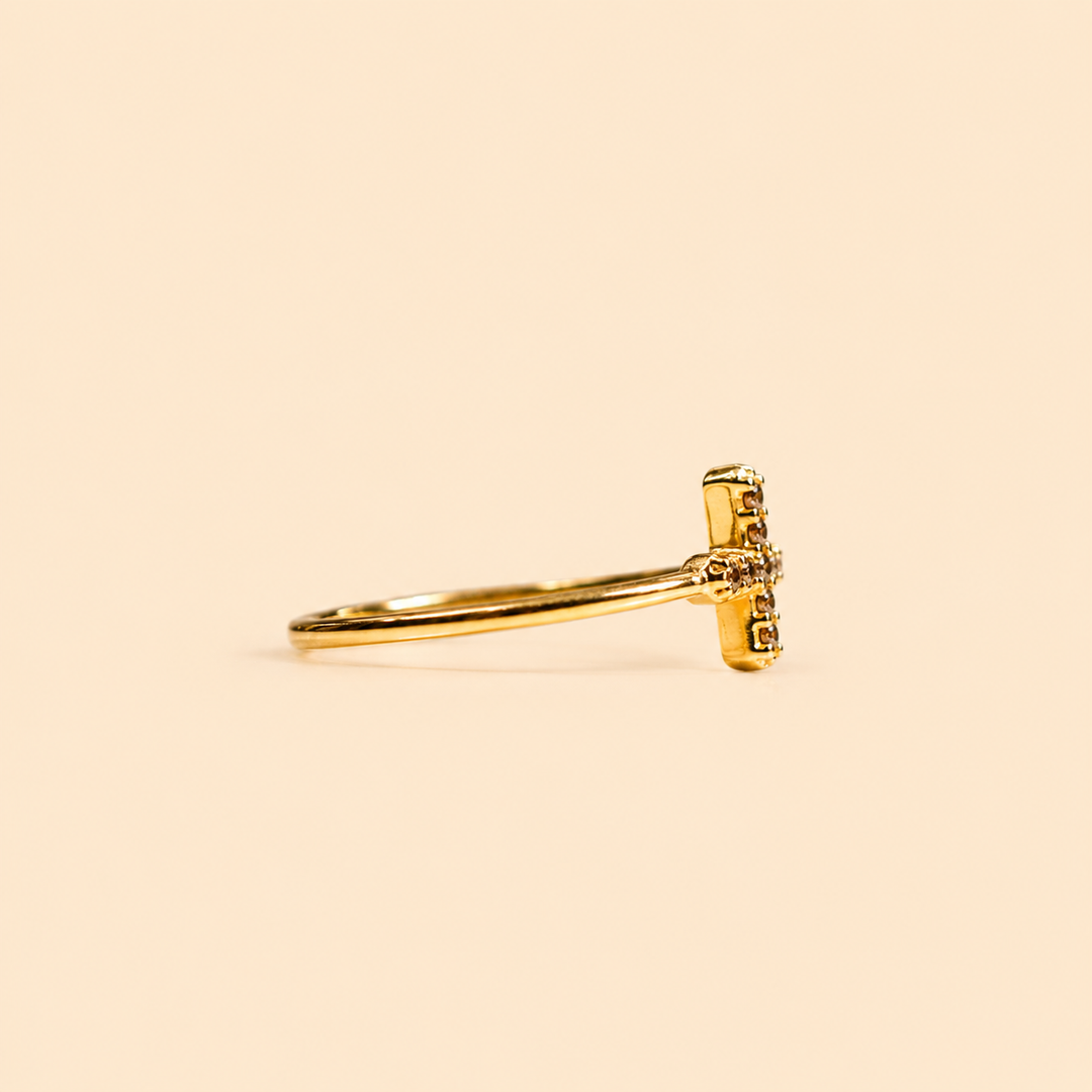 BAGUE BAROQUE OR JAUNE