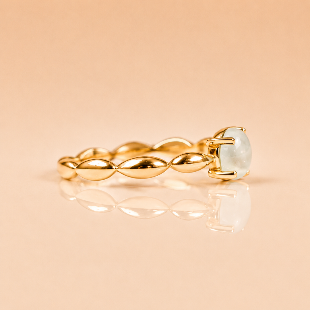 BAGUE GIULIA CRÈME OR JAUNE