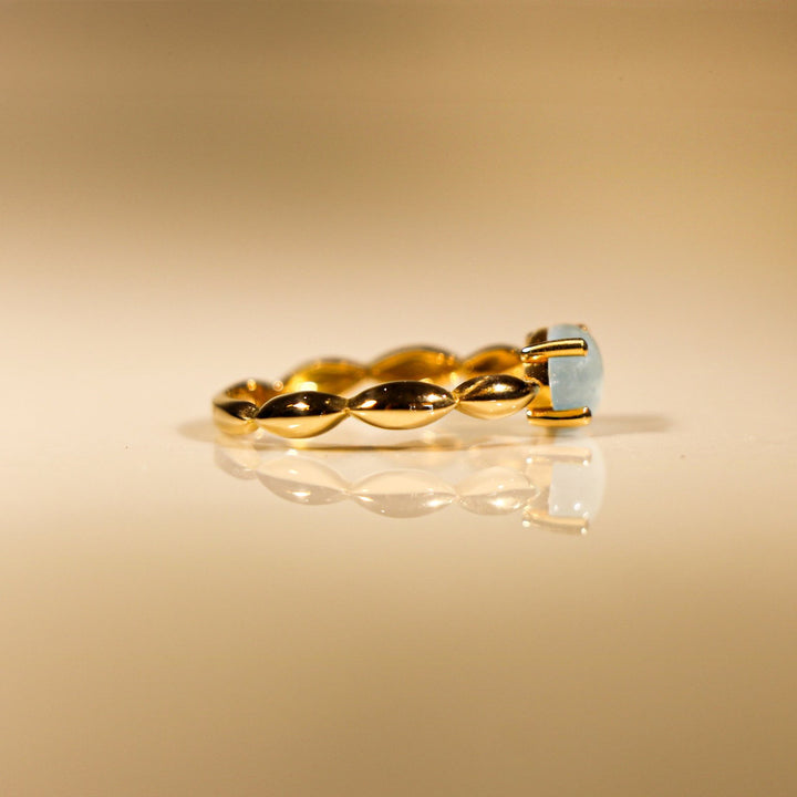 BAGUE GIULIA CRÈME OR JAUNE