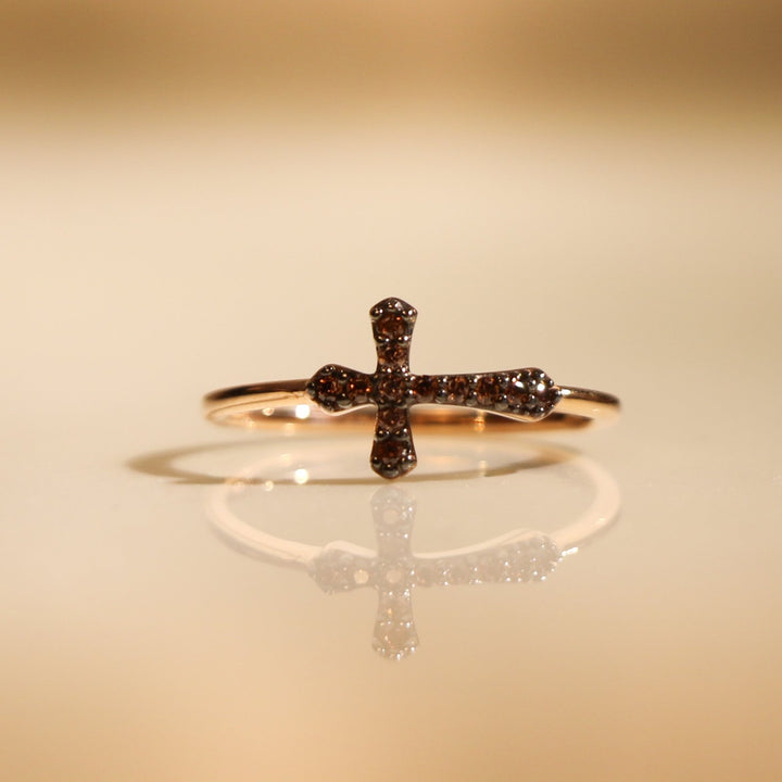 BAGUE BAROQUE OR ROSE