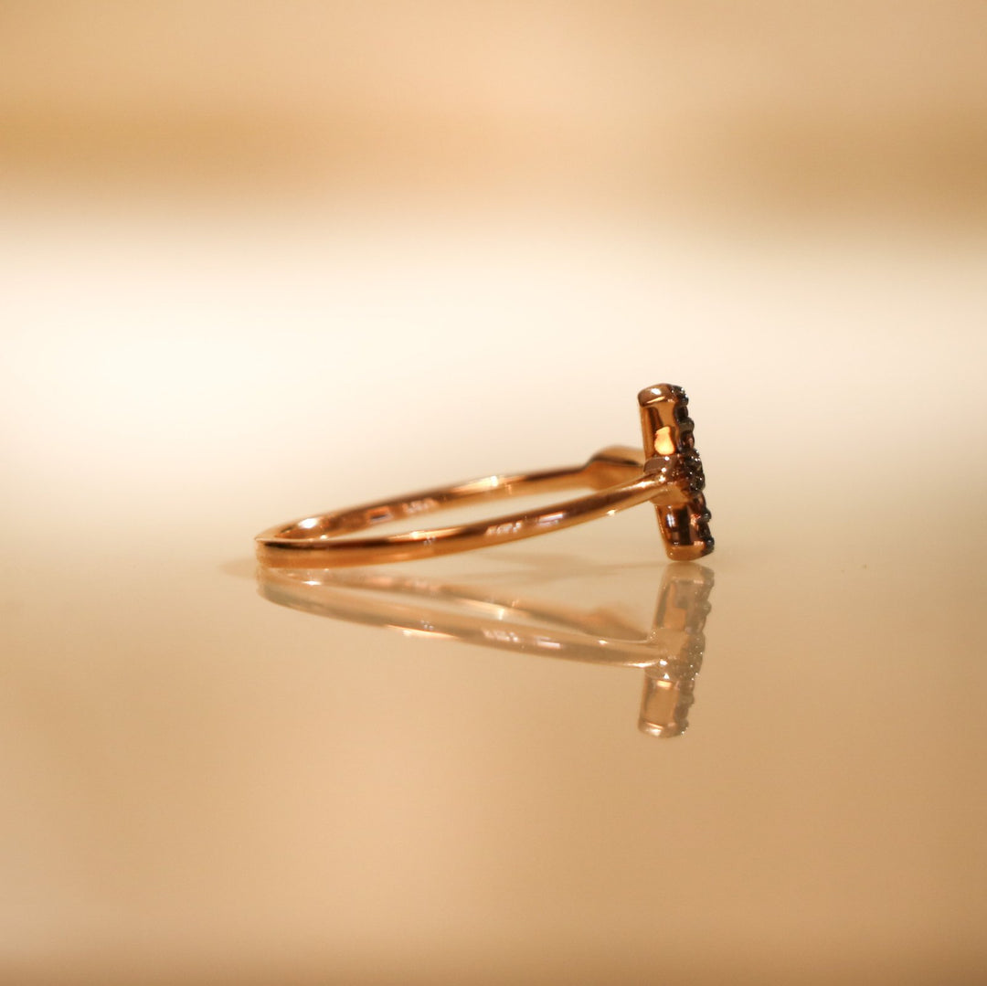 BAGUE BAROQUE OR ROSE