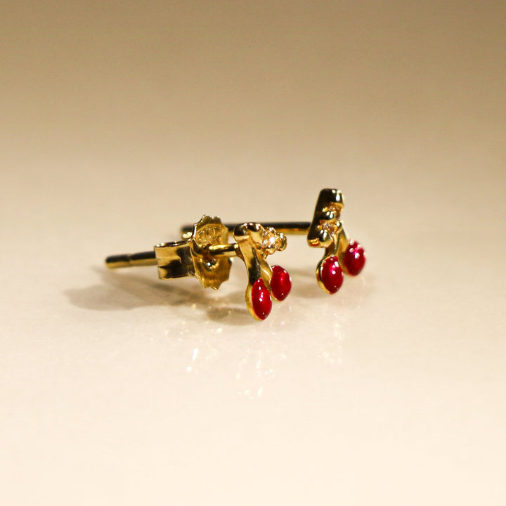 BOUCLES D'OREILLES CERISES