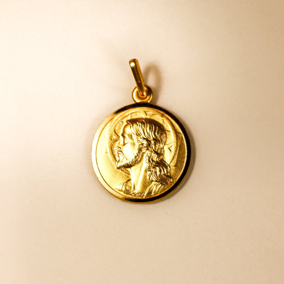PENDENTIF CHRIST ICONIQUE OR JAUNE