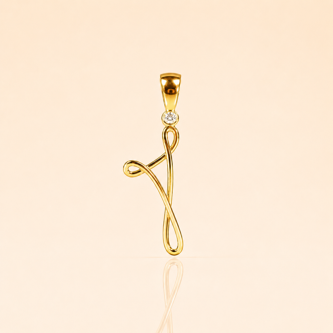 CORSICAN LEIA DIAMOND YELLOW GOLD PENDANT
