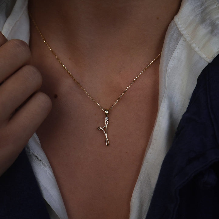 PENDENTE CORSICA LEIA DIAMANTE ORO BIANCO