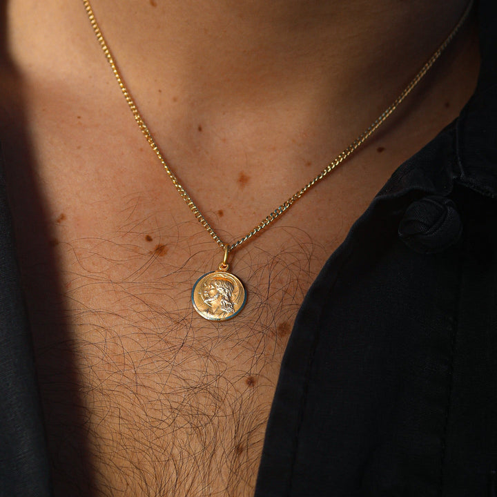 PENDENTIF CHRIST ICONIQUE OR JAUNE