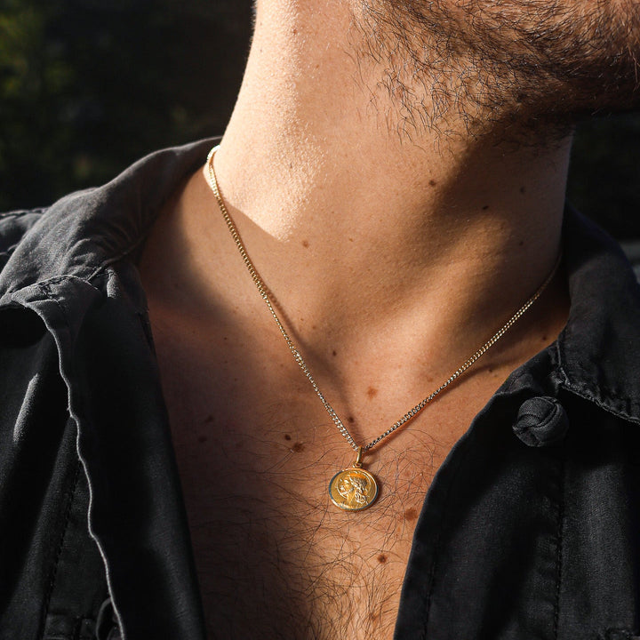 PENDENTIF CHRIST ICONIQUE OR JAUNE