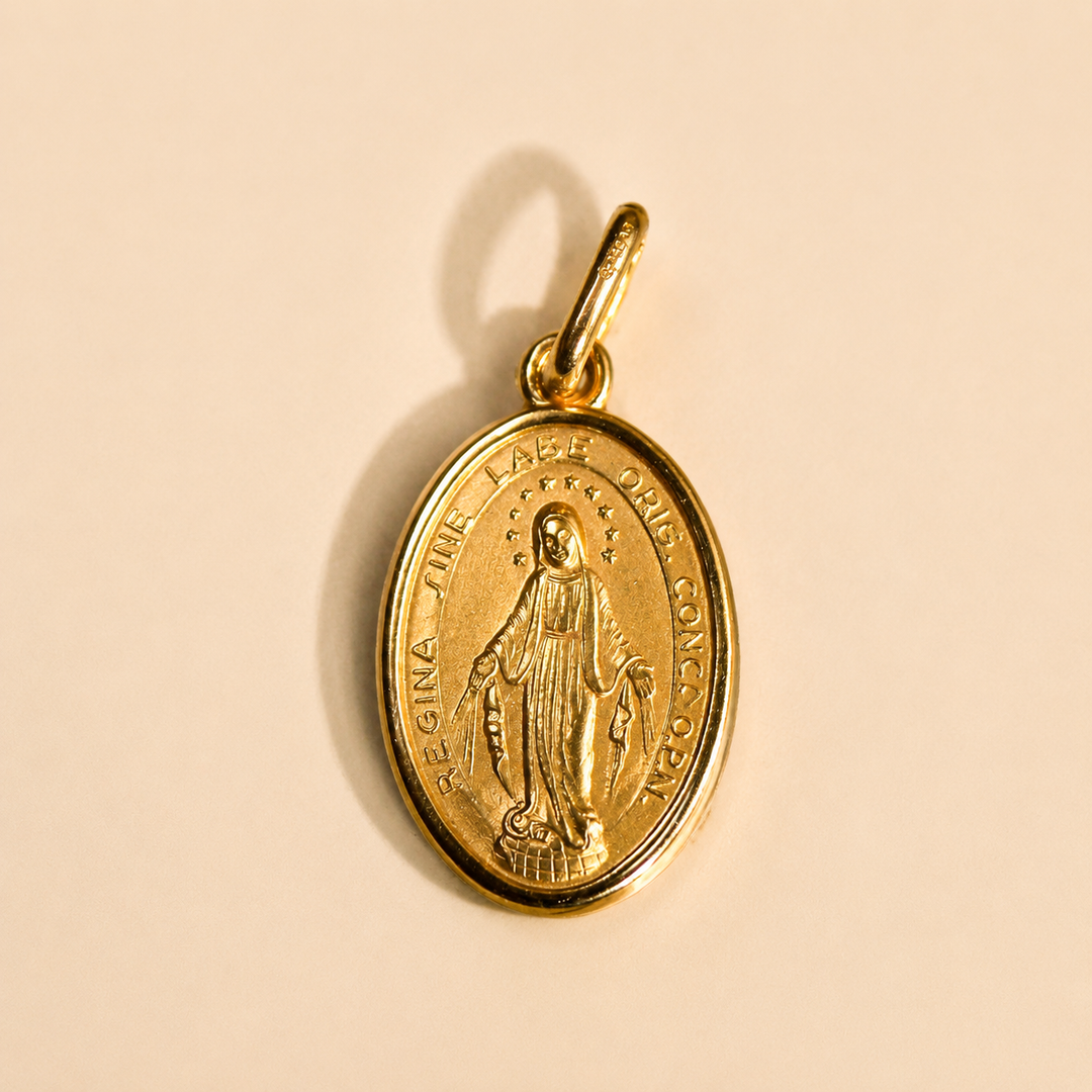 LARGE MIRACULOUS MEDAL PENDANT