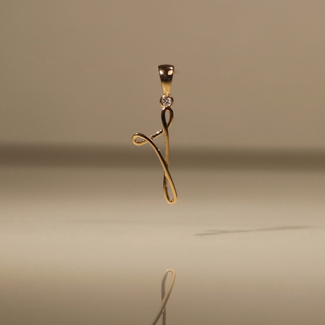 PENDENTE CORSICA LEIA DIAMANTE ORO ROSA