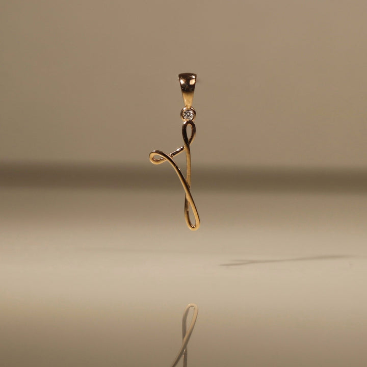 PENDENTE CORSICA LEIA DIAMANTE ORO ROSA